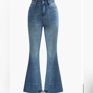 Washed Slim Draped Denim Pants